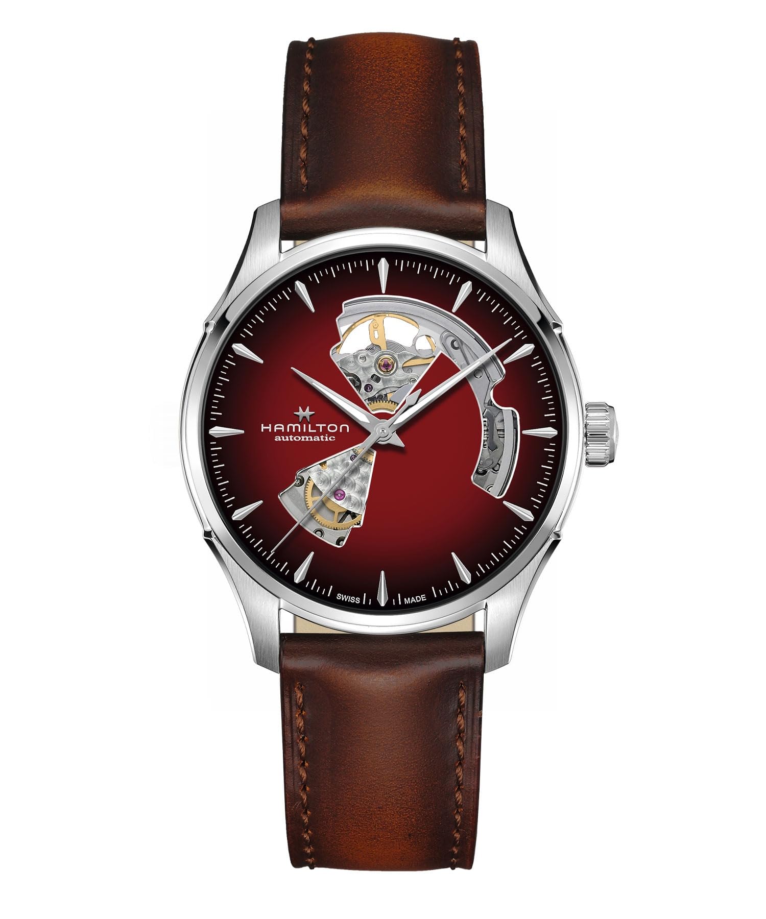 

Годинник HAMILTON Регулярна гарантія Jazzmaster Skeleton Mechanical Automatic Winding H32675570 Gent Imported [Hamilton] [Звичайний продукт]