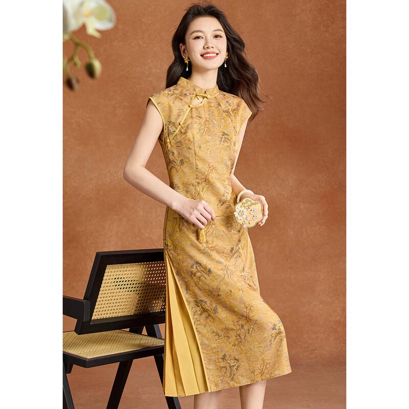 Meilannie Chinese Style Jacquard Cheongsam Dress