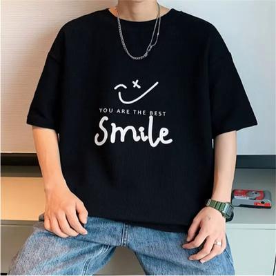 Männer T-Shirts Brief Grafik Druck Mode marke tees für männer oversize t-shirts Männer Kleidung Casual Tee Mann Sommer Koreanische retro