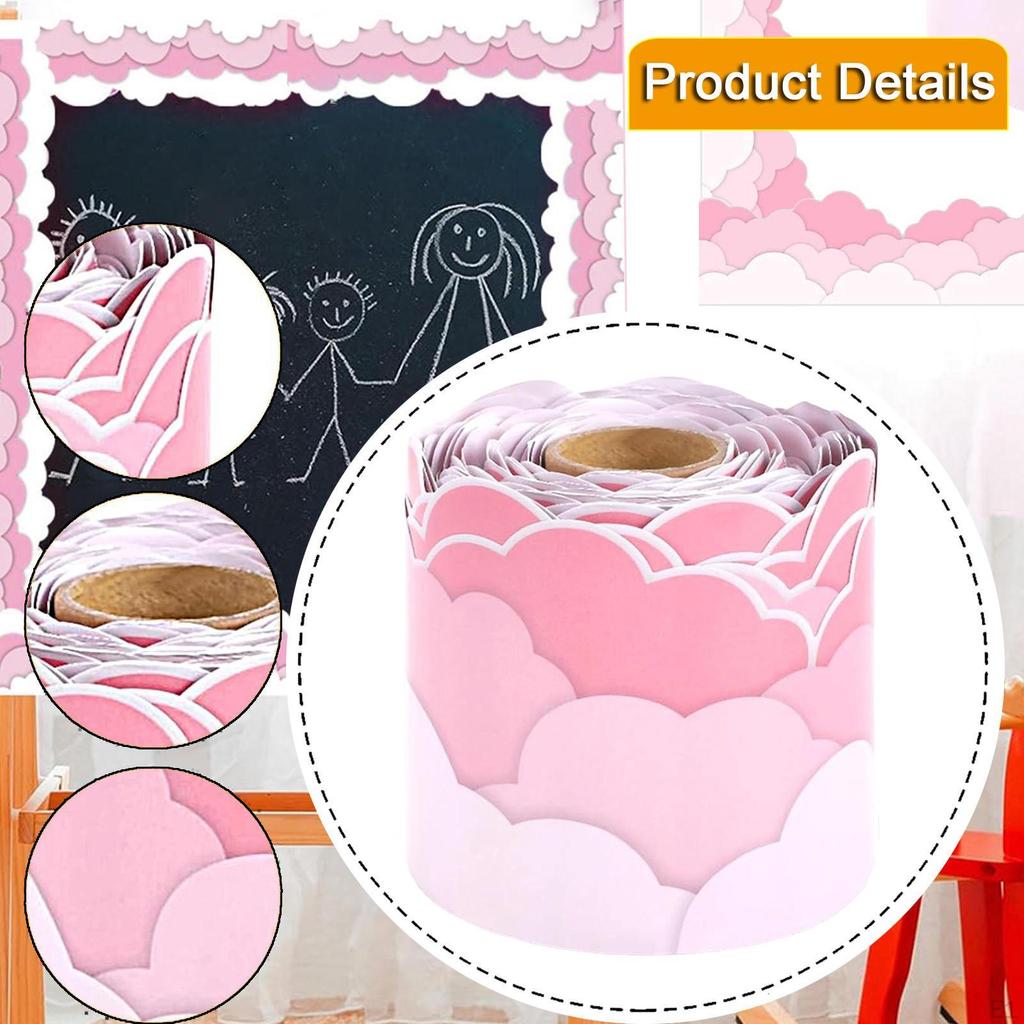 Okraje nástěnky, Samolepky na ozdobu, Dekorace na školní tabuli, Okraje do kanceláře domů