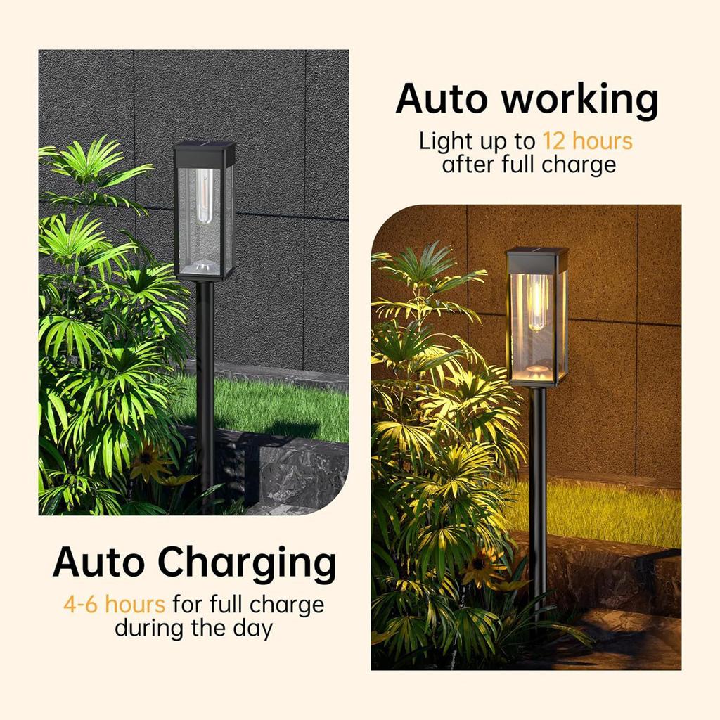 8pcs Solar Garden Lamp Outdoor Ground Lamp Landscape Lamp Garden Light Solar Lawn Lamp