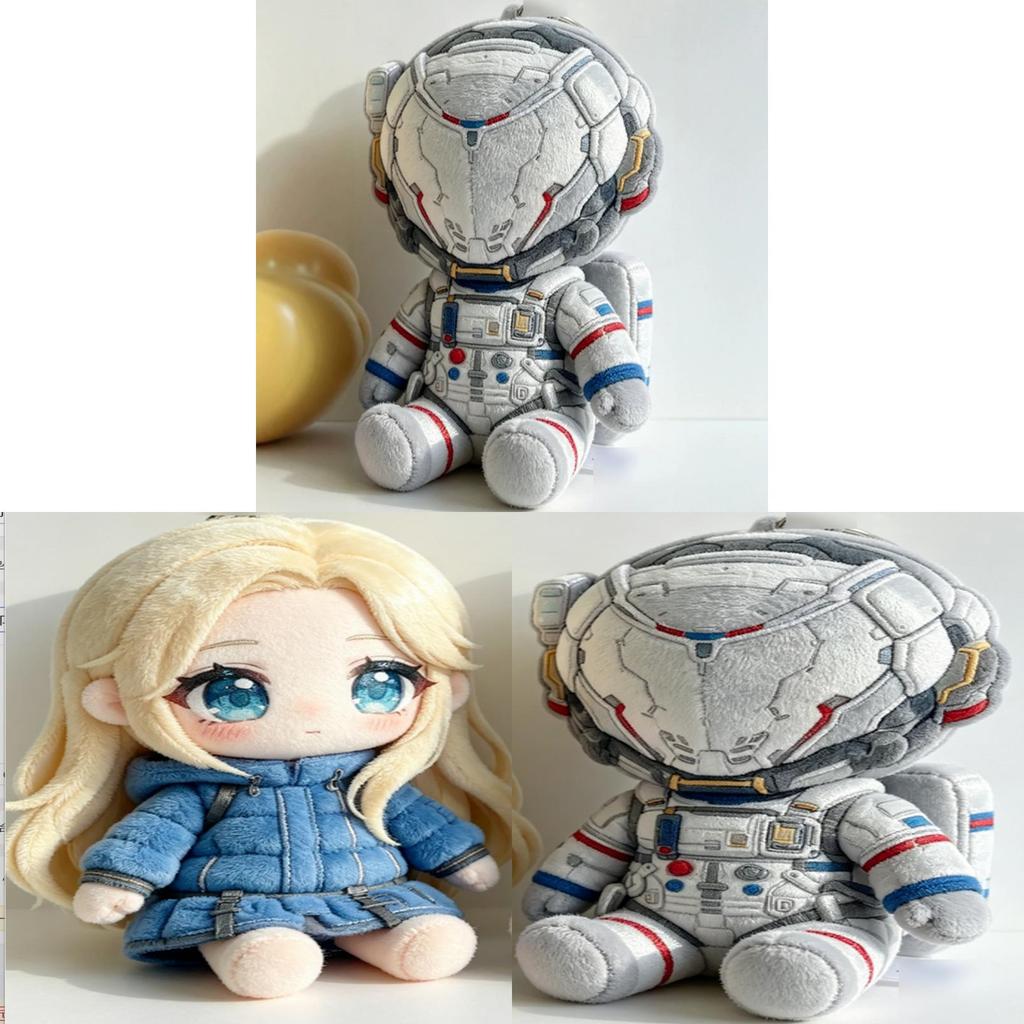 Pragmata Hugh Diana Plush Toy Game Character Stuffed Doll Collectible Soft Fluffy Figure Gift