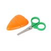 4Pcs Kawaii Magnetic Cartoon Fruit Scissors Children's Banana Safe Mini Scissor Carrot Shape Creative Mini Pocket Scissors DIY