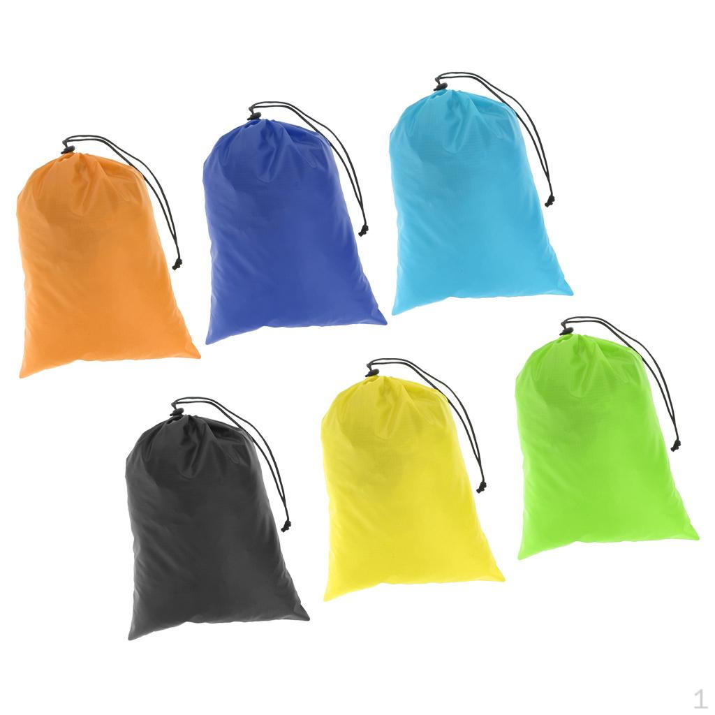 

six packs Reisen im Freien Waterproof Nylon Drawstring Storage Bags Organizers