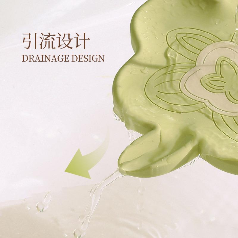 Silicone Soap Box Water Soap BoxPortable and Simple Home Soap Storage Box Without Holes