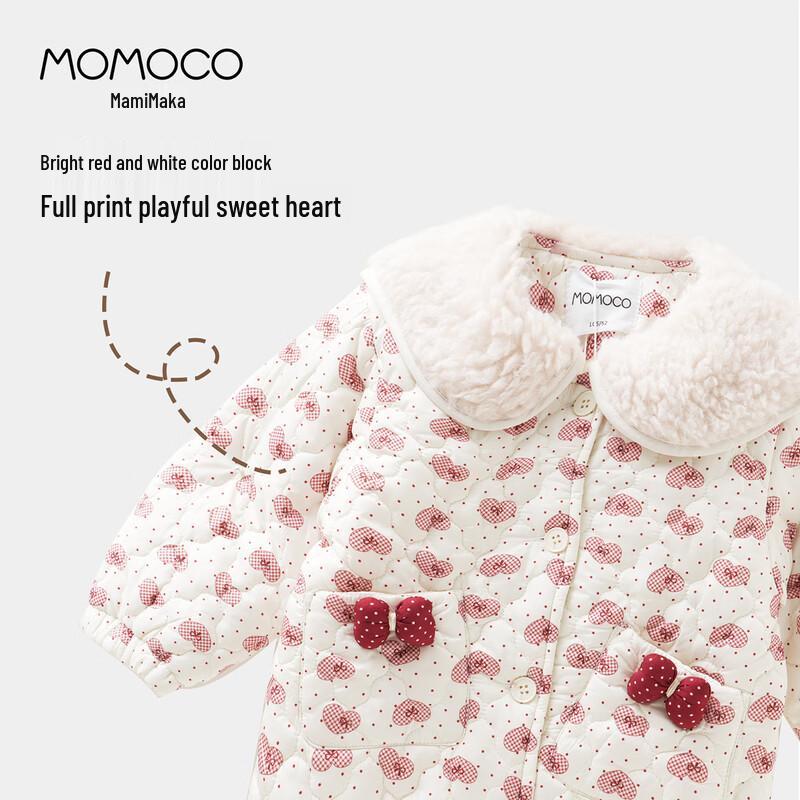 MOMOCO Girls' Winter Plush Cotton Jacket
