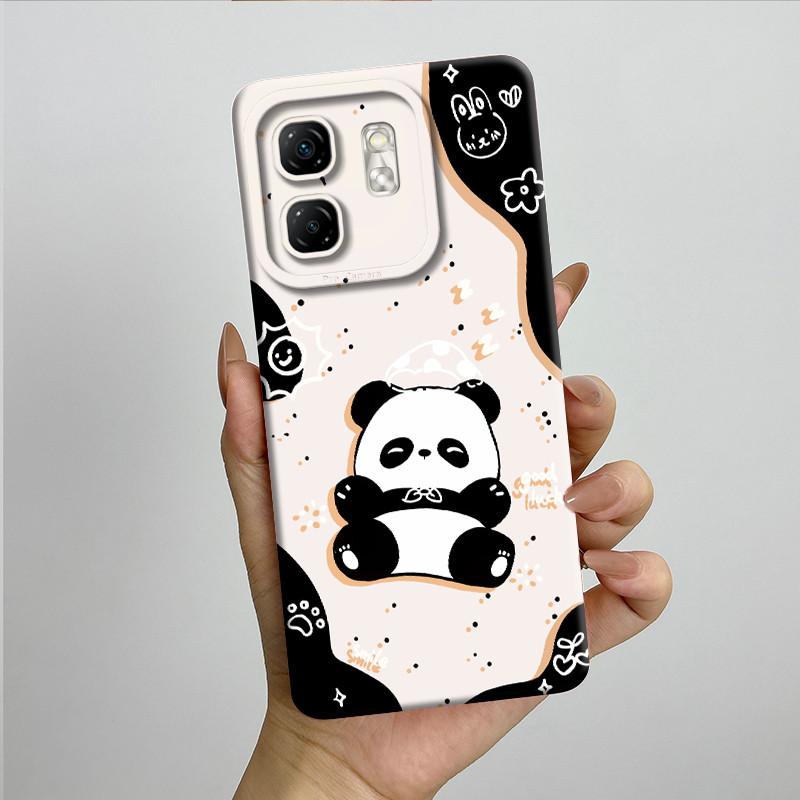 For Infinix Hot 50i Case Hot50i X6531 Soft Silicone TPU Painted Phone Coque Cartoon Printed Shockproof Protective Fundas Cover