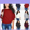 Soft And Cozy Women's Long Sleeve Baggy Pullover Top Knitted Oversized Sweater Jumper