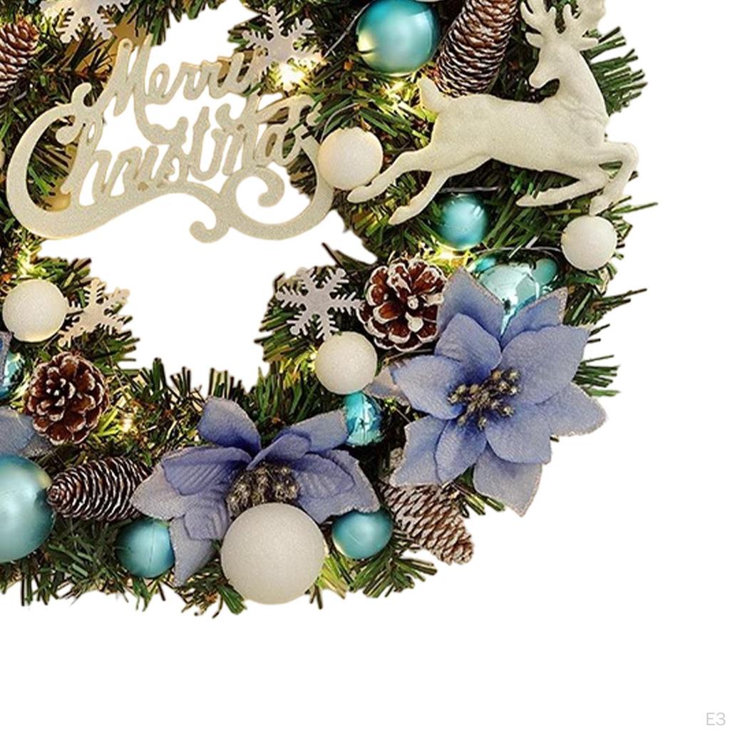 Wieniec na drzwi bożonarodzeniowe, dekoracyjna girlanda do przedpokoju, ozdoba ścienna do domu