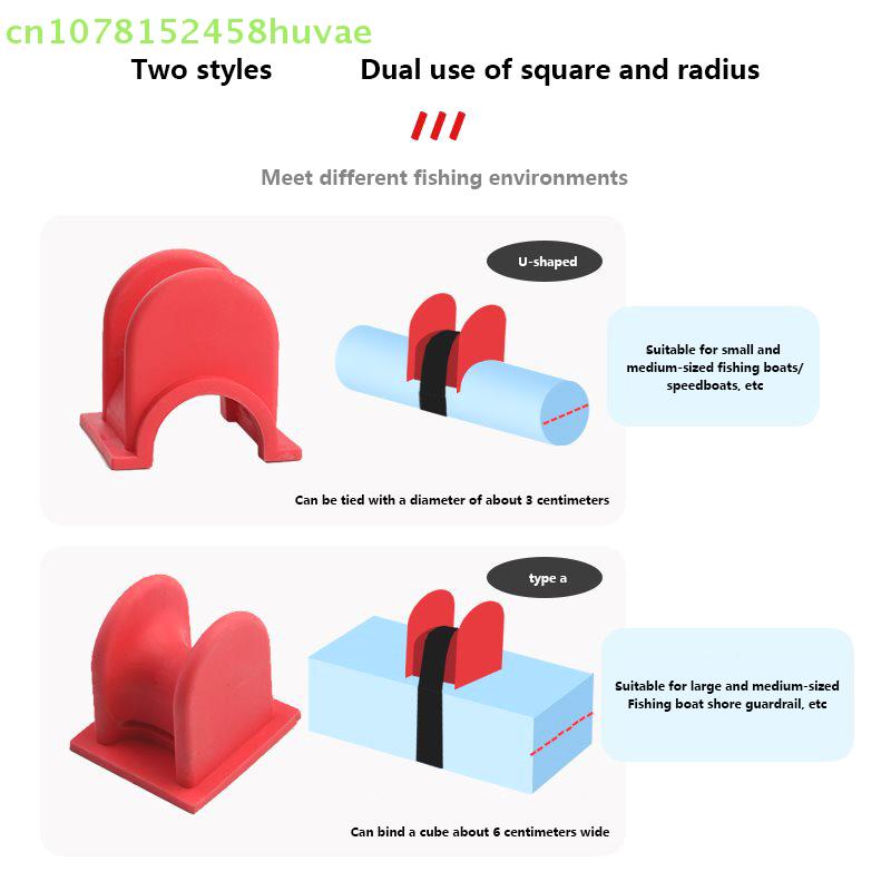 Portable U/A-Shaped Fishing Rod Support TPE Fishing Pole Rack Feeder Pod Stand Rod Holder Gear Accessories for Angling