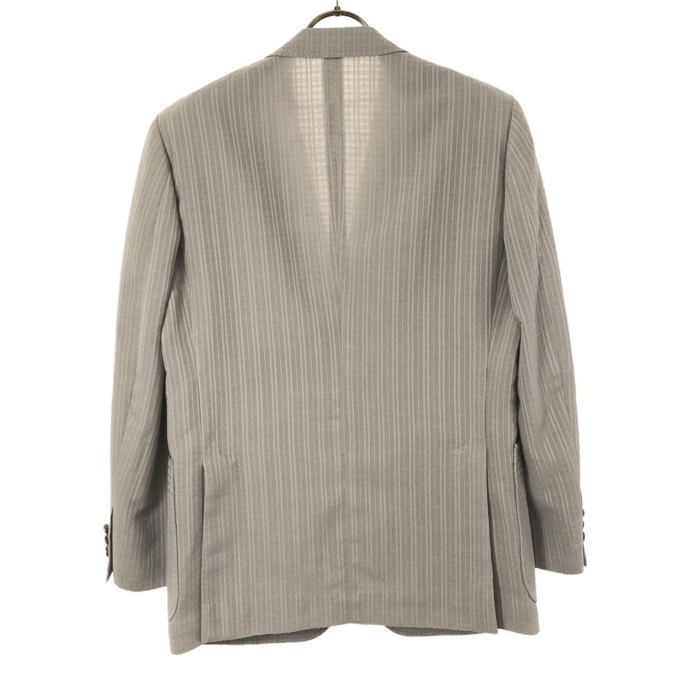 LANVIN stripe tailored jacket R46-44 gray Old Men's Used