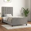 VidaXL Bed Frame with Headboard Light Grey 90x200 Cm Velvet3125977