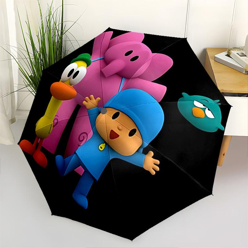 

Pocoyo, ElephantThemed Automatic Opening and Closing Umbrella 8 Ribs, Suitable for Leisure and Going Out, Outdoor Accessory, Gothic Style,