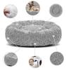 Dog Cat Bed SHAGGY Light Gray Long Hair VARIOUS SIZES
