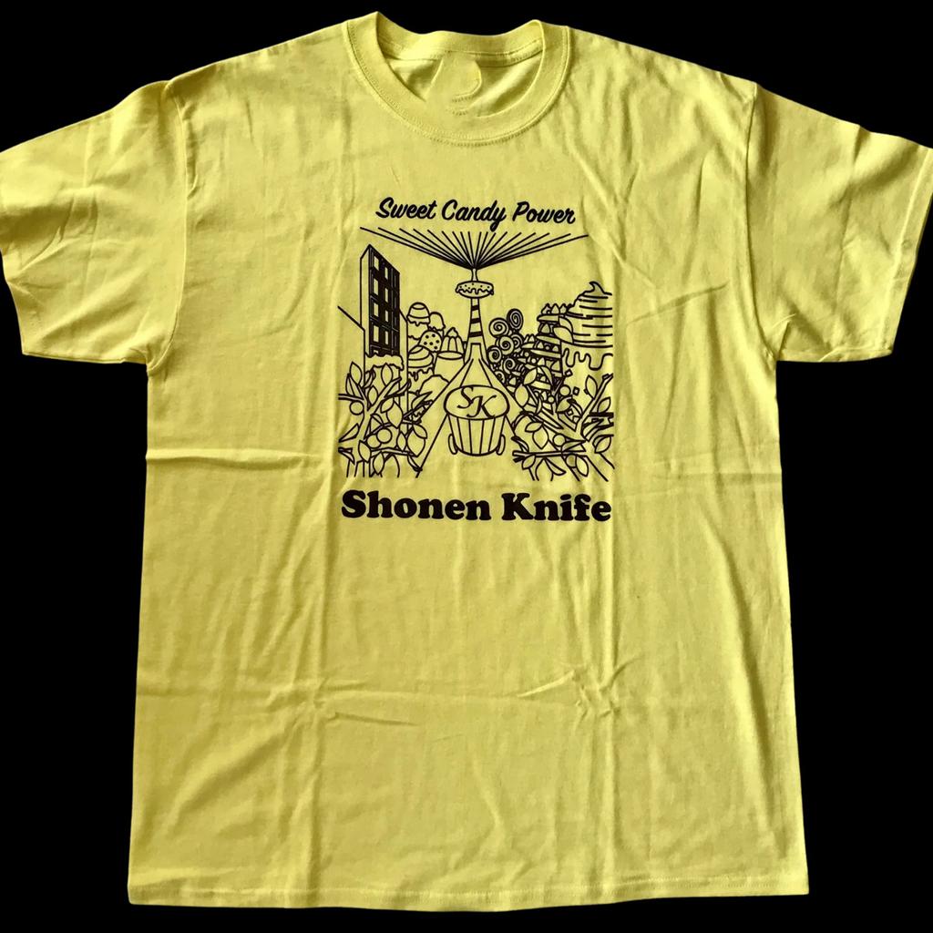 VTG Shonen Knife Band Sweet Candy Power Yellow All Sizes 1F2540