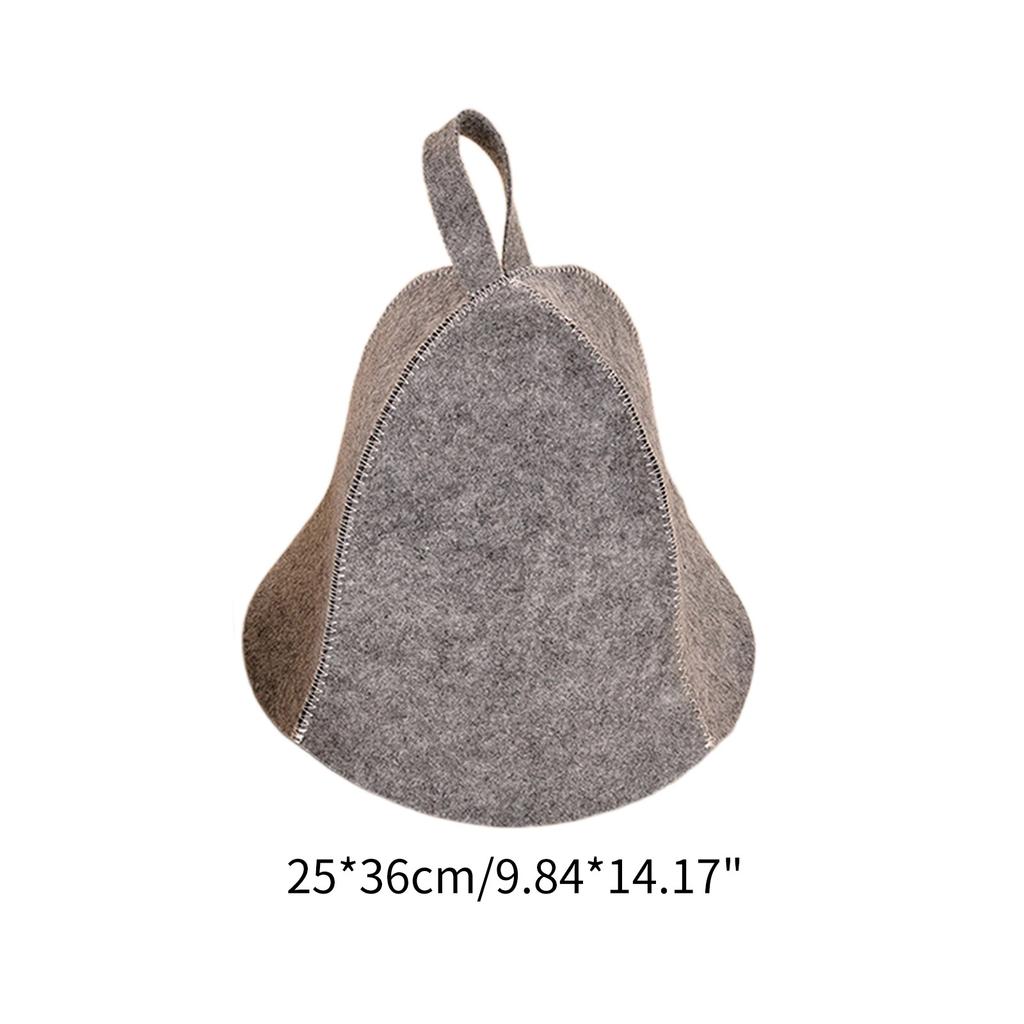 Anti Heat Sauna Hat Thicken Wool Felt Shower Cap Hair Turban Quickly Towel Drying Towel Hats Sauna Bathroom Accessories