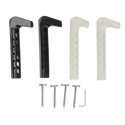 2 Pairs Hard Skate Guards Adjustable Universal Plastic Ice Skating Guards Protector for Adults