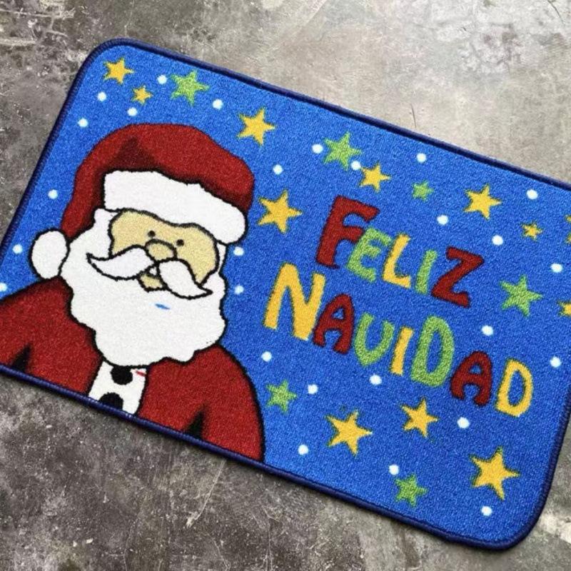Entrance Door Carpet Christmas Living Room Bedroom Decoration Rug Christmas Gifts Bathroom Kitchen Non Slip Floor Mat