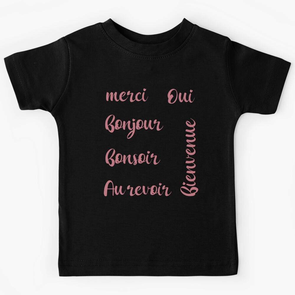 French Words Collection Pack Kids T-Shirt 150