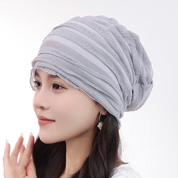 Spring and Summer Thin and Lightweight Design Gentle and Breathable Stacking Cap Comfortable and Breathable Air Conditioning Cap Sleeping Cap