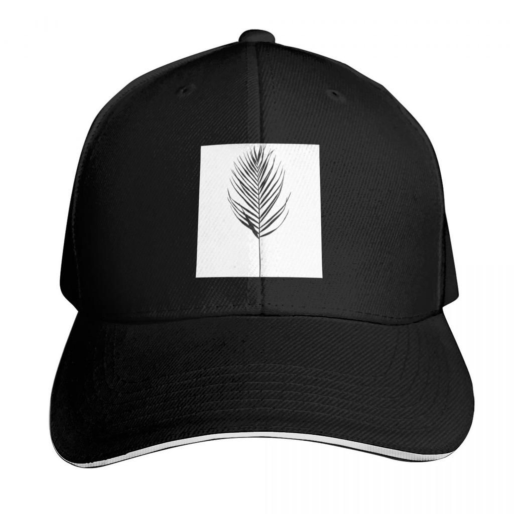 Palm Leaf Silhouette Illustration Evelyn Baseball Cap Golf Cap Unique Hats Funny Hat Party Hat Ladies Unisexs