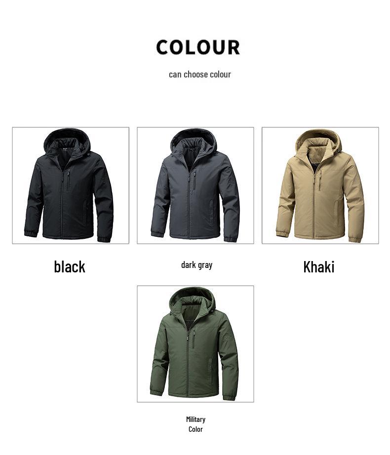 Men's Autumn/Winter Graphene-Cotton Padded Jacket: Loose Fit, Trendy, Thick & Warm