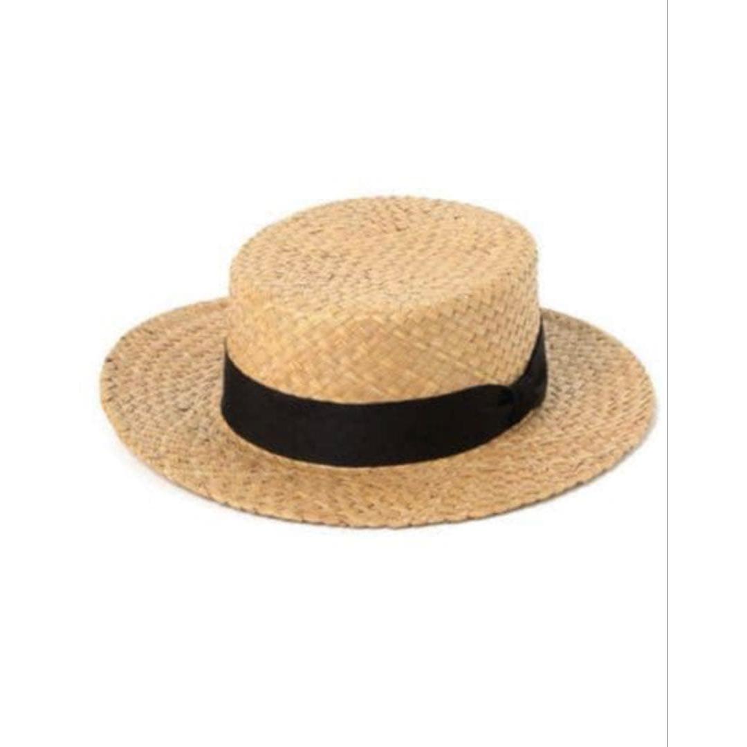 Used cableamibeamsboy boater hat straw hat straw hat