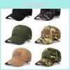 Camouflage Baseball Cap With Breathable Mesh For Outdoor Activities And Sun Protection