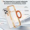 Crystal Clear Magnetic Case With Metal Gear Kickstand Anti Slip Raised Camera Protection For iPhone 12 13 14 15 16 17 Pro Max Wireless Charging