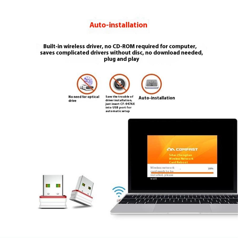 COMFAST CF-WU815N 150M USB Wireless Network Adapter WiFi Receiver for Desktop/Laptop Plug and Play