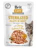Brit Care Wet Cat Food Adult Sterilized Tuna Salmon In Sauce 85g