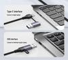 USB 3.0 7-Port Hub Splitter 10Gbps Docking Station with Independent Switches
