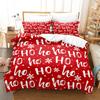 Red Christmas Duvet Cover Bedding Sets Snowflake Duvet Cover Set White Snowflake Microfiber For Bedroom Decoration Teens Women