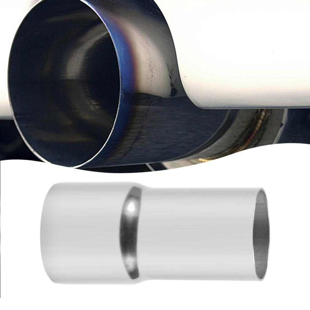 Universal Stainless Steel Straight Adapter Reducer Car Motorcycle Exhaust Pipeline Welded Pipe 57MM-76MM/63MM-76MM