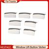 7 Stück/Set Auto Tür Fenster Schalter Hebe Knopf Abdeckung Zierleiste Aufkleber Passend für Toyota RAV4 Corolla AYGO Verso AVENSIS YARIS VITZ