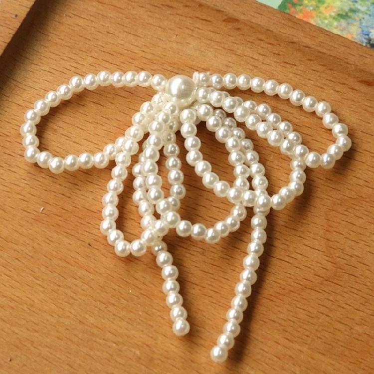 Pearl Bows Shaped Shoe Clip for Keychain Earrings Neckalce Jewelry Making Tool