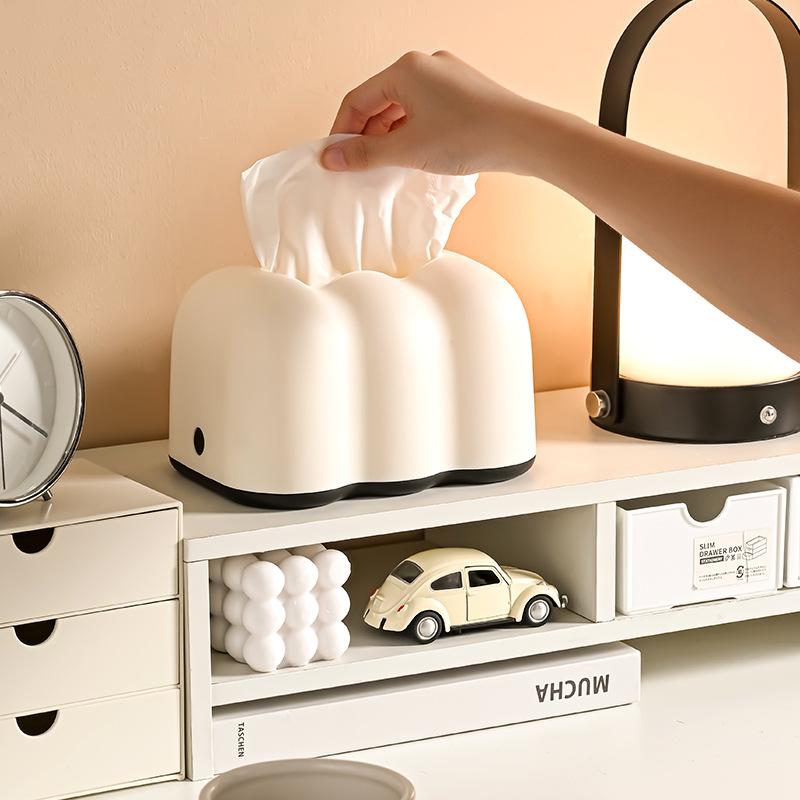 Cloud Creative Lifting Tissue Box Tissue Dispenser Organizer Cute Box Paper Towel Holder Ornament Elegant Design Multi-function