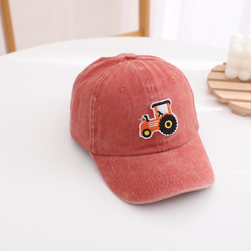 Fashion Soild Boys Baseball Cap Dinosaur Embroidered Cotton Snapback Hat Kids Outdoor Travel Sum Hats For 2 To 8Year Child Hats