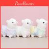 Fluffy And Colorful Plush Alpaca Keychain Cute Stuffed Animal Doll For Trendy Girls