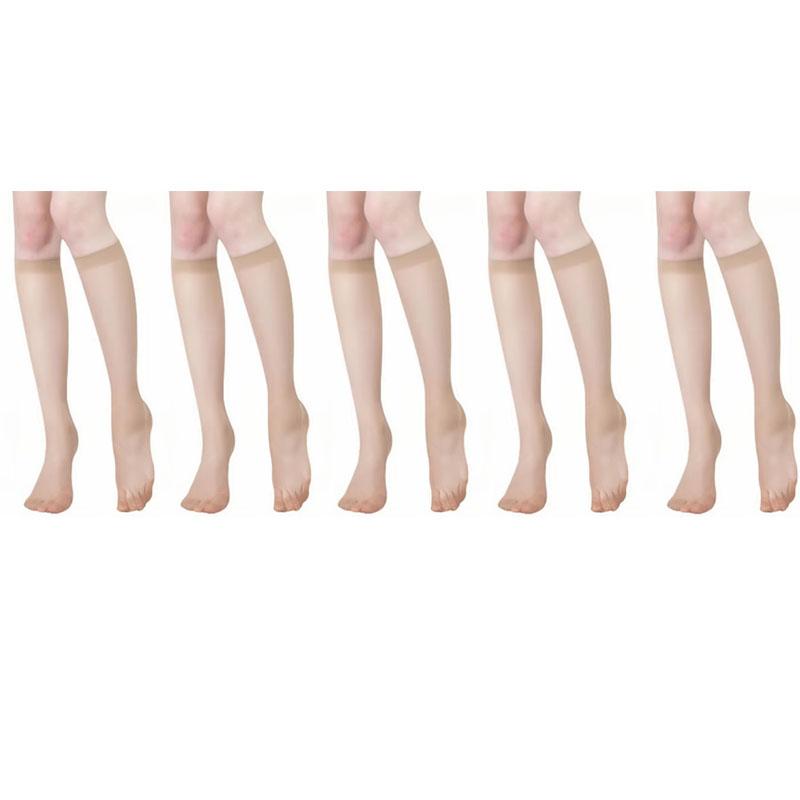 510Pairs Women Ultra-Thin Nylon Stockings Transparent Elasticity Ladies Knee Socks Summer Long Socks For Girls Stocking