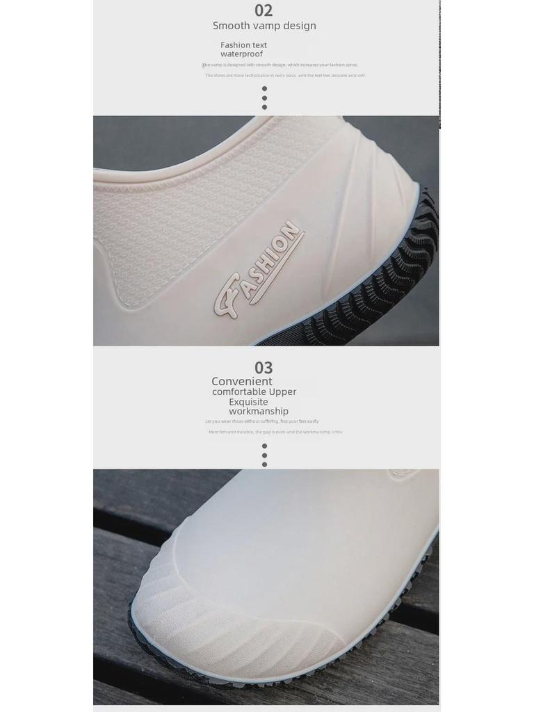 2025 Fashionable Waterproof Low-Top Women's Non-Slip Velvet Rain Boots