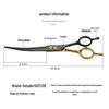 All-Steel Pet Grooming Scissors Set - Includes Curved Dog Hair Cutting Scissors