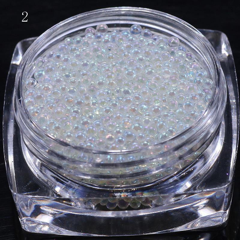 Transparant AB kaviaar mini glinsterende parel nail art deco kristal nail art deco