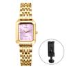 Waterproof Analog Quartz Watch with Adjustable Gold Stainless Steel and Dial Lightweight and Slim Design Perfect Gift for or Christmas Women's