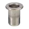 50pcs M6 Rivet Nuts M6 Female Thread 304 Stainless Steel Flat Head Rivet Nut Rivnut Insert Nutsert for Auto Elevators Railway