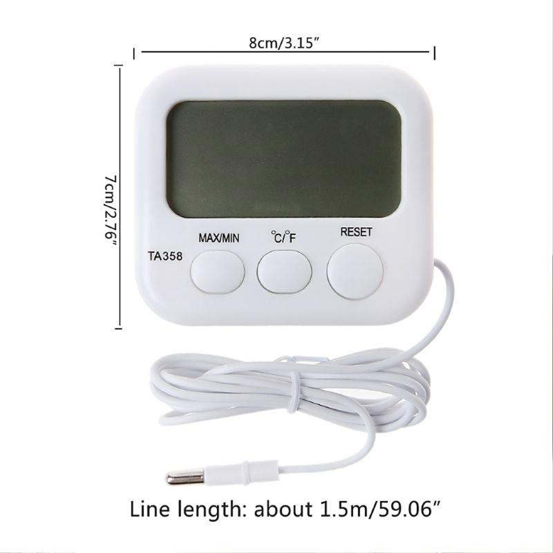 Digital Aquariums Water Thermometers with Large LCD Screen For Easy Fish Tanks Water Temperature Monitoring