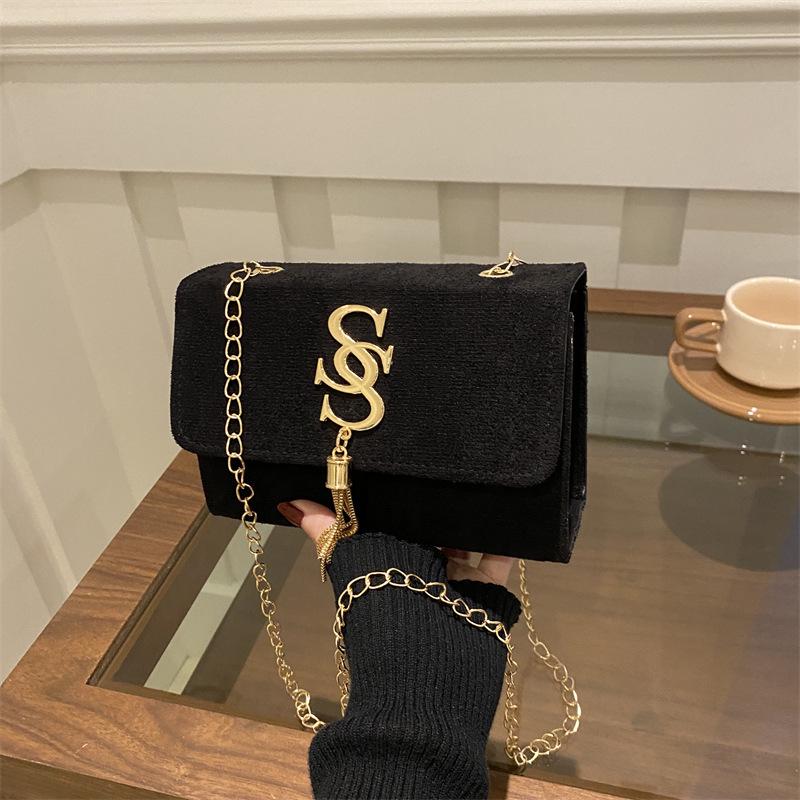

2024 Retro Fashion Women’s Small Square Crossbody Shoulder Bag білий