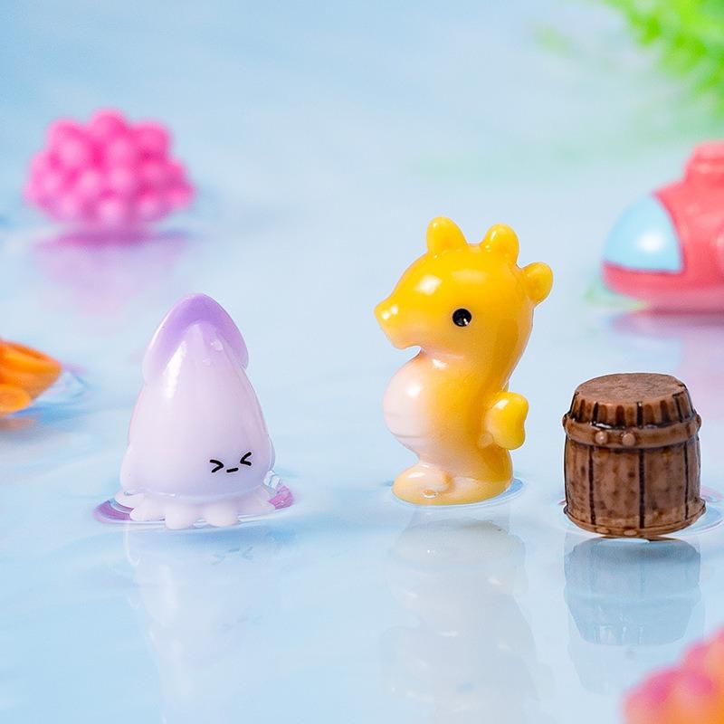 10Pcs Micro-Landscape Creative Underwater Animal Landscape Small Ornaments And Fish Tank Small Accessories Decoration