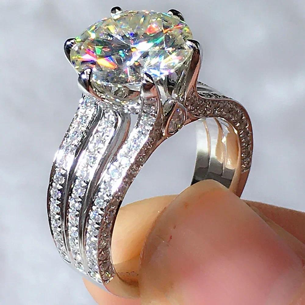 

Luxury AAA Cubic Zirconia Women s Business Dominant Ring Girlfriend Anniversary Gift Eternal Zircon Fashion Engagement Proposal 6