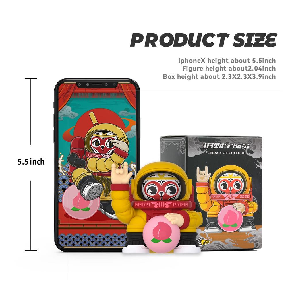 52TOYS Astronaut Cultural Heritage Series Blind Box 1PC Gacha Gacha Toy Lucky Bag Action Figure Collection Toy Desktop Decoration 2 Inch Birthday or